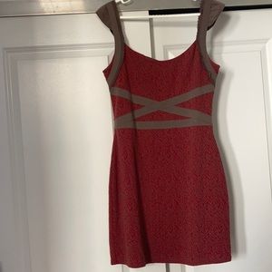 Red Free People dress.